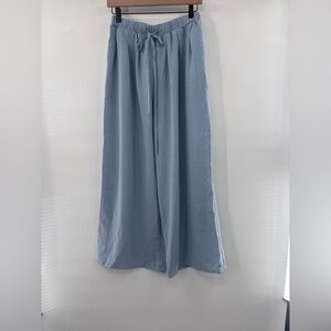 Cider Light Blue Wide Leg Drawstring Pants